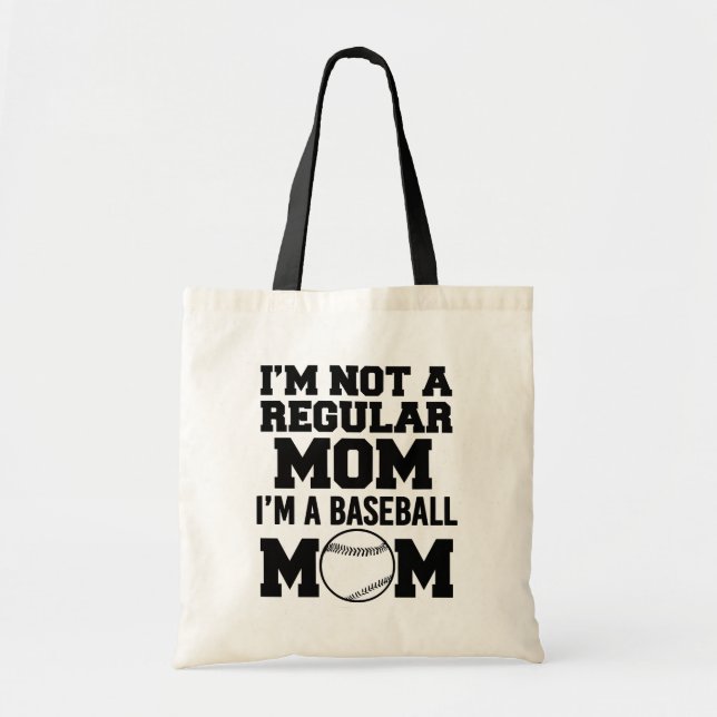 I'm not a regular mum, I'm a Baseball Mum funny Tote Bag (Front)