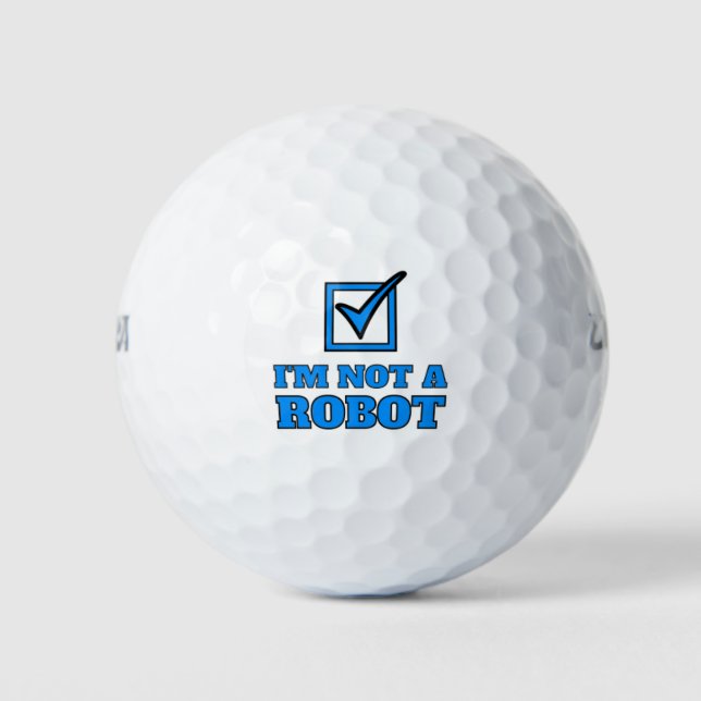 I'm not a robot golf balls (Front)