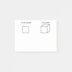 I'm not a square post-it notes