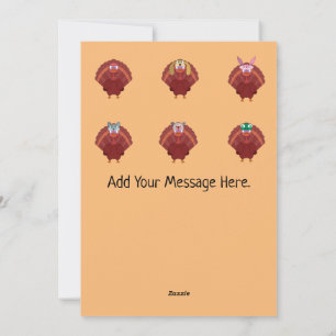 I'm Not A Turkey Thanksgiving Holiday Card