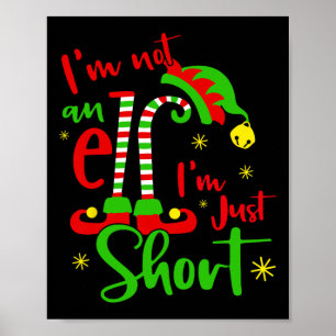 Im Not An Elf Family Christmas Pjs Matching Men Wo Poster