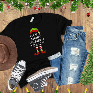 I'm Not An Elf I'm Just Short Christmas Short Elf T-Shirt
