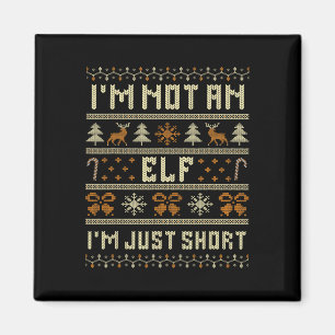 I'm Not An Elf Im Just Short Funny Christmas Match Magnet