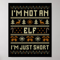 I'm Not An Elf Im Just Short Funny Christmas Match