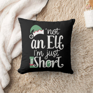 I'm Not An Elf I'm Just Short Funny Christmas Xmas Cushion