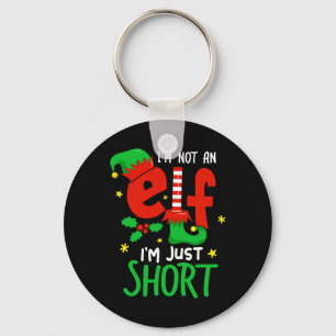 I'm Not An Elf Just Short Funny Christmas Pjs Men  Key Ring