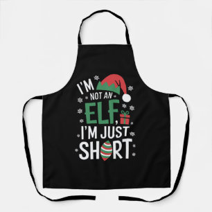 I'm Not An Elf Just Short Funny Christmas Xmas Apron