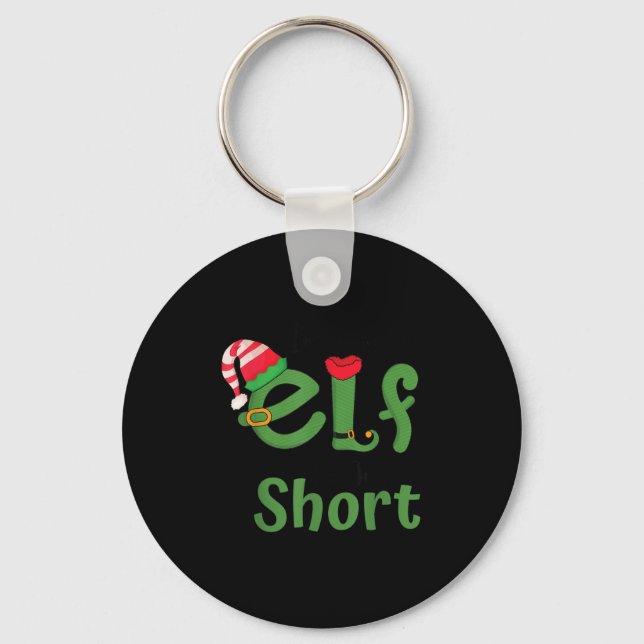 Im Not An Elf Just Short Funny Christmas Xmas Men  Key Ring (Front)
