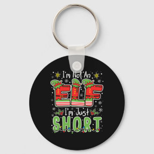 Im Not An Elf Just Short Funny Christmas Xmas Men Key Ring