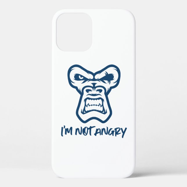 I'm Not Angry - The Monkey Case-Mate iPhone Case (Back)