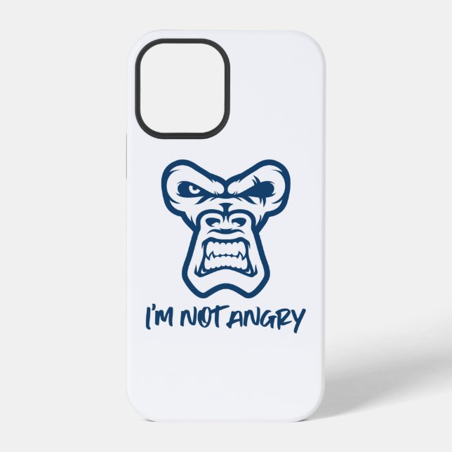 I'm Not Angry - The Monkey iPhone Case (Back)