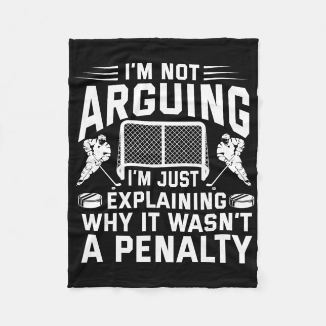 I'm Not Arguing I'm Just Explaining Why It Wasn't  Fleece Blanket (Front)