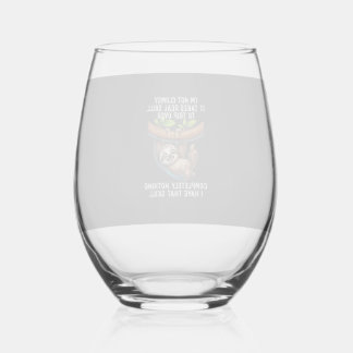 I'm Not Clumsy It Takes Real Skill to Trip Over Co Stemless Wine Glass