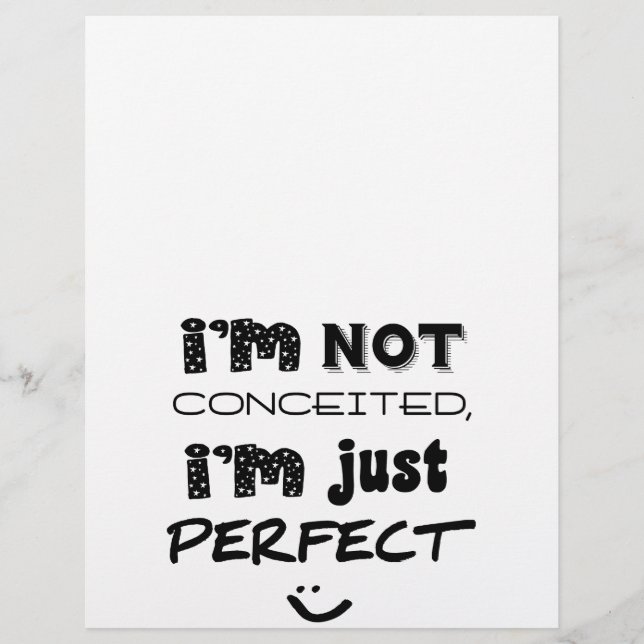 I'm Not Conceited, I'm Just Perfect (Front)