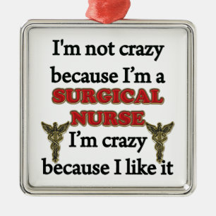 I'm Not Crazy Metal Tree Decoration