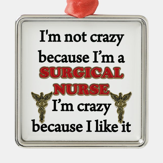 I'm Not Crazy Metal Tree Decoration (Front)