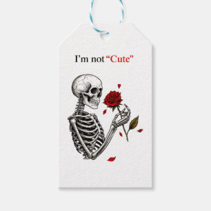 I'm Not Cute T-Shirt Gift Tags