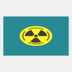 I'm Not Dead Yet!  Cancer Radiation Humour Button Rectangular Sticker
