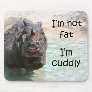 I'm not fat mouse pad