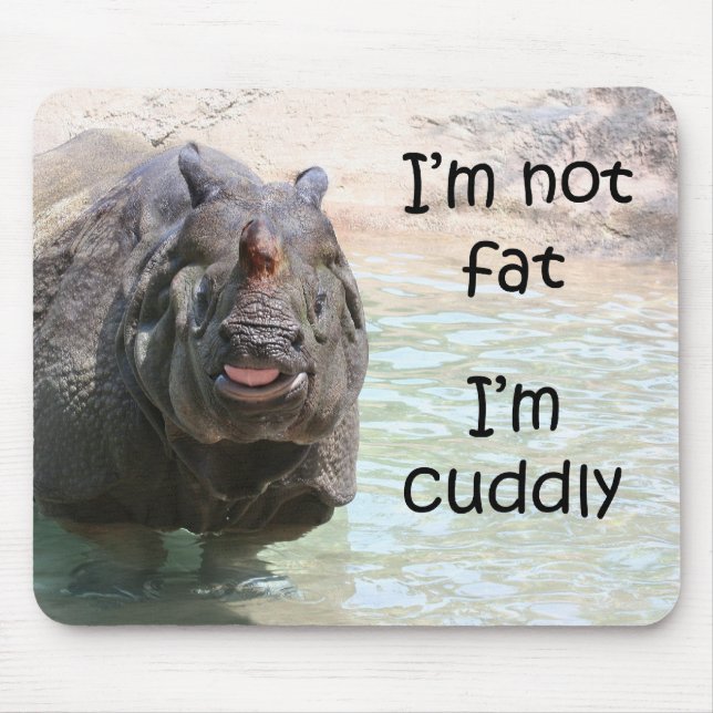 I'm not fat mouse pad (Front)