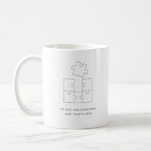 I'm Not For Everyone And That's Okay Retro Wavy Ty Coffee Mug
