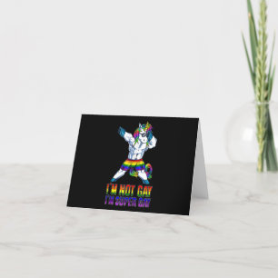 I'm Not Gay, I'm Super Gay Thank You Card