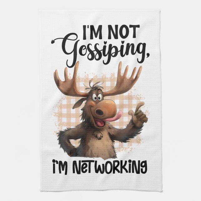 I'm not Gossiping Tea Towel (Vertical)