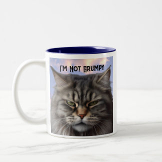 "I'm Not Grumpy" Cat Mug with Sarcastic design Mug