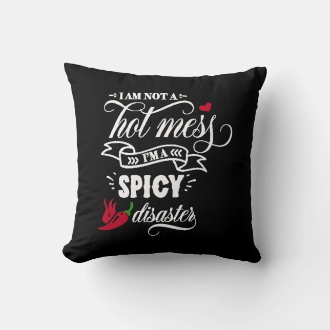 i'm not hot mess pma spicy disaster cushion (Front)