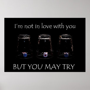 I'm not in love with you but you may try poster