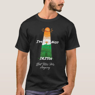 I'm Not Irish But Kiss Me Anyway Men At Sunset Pat T-Shirt