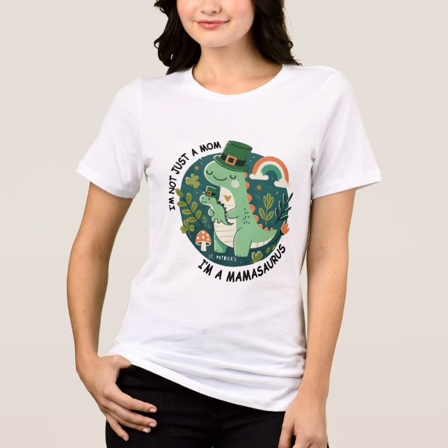 I'm not just a Mum - I'm mamasaurus Tri-Blend Shirt (Front)
