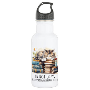 I'm Not Lazy Cute Cat 532 Ml Water Bottle