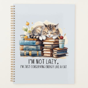 I'm Not Lazy Cute Cat Planner