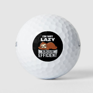 I'm Not Lazy I'm Energy Efficient Funny Sloth Golf Balls