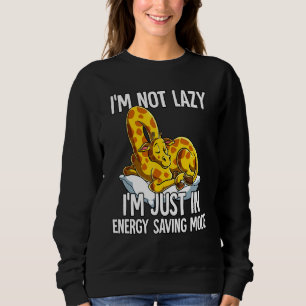 Im Not Lazy Im Just In Energy Saving Mode Giraffe Sweatshirt