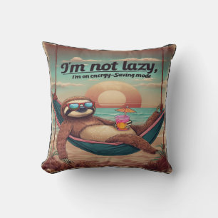 I'm Not Lazy, I'm On Energy Saving Mode Graphic Cushion