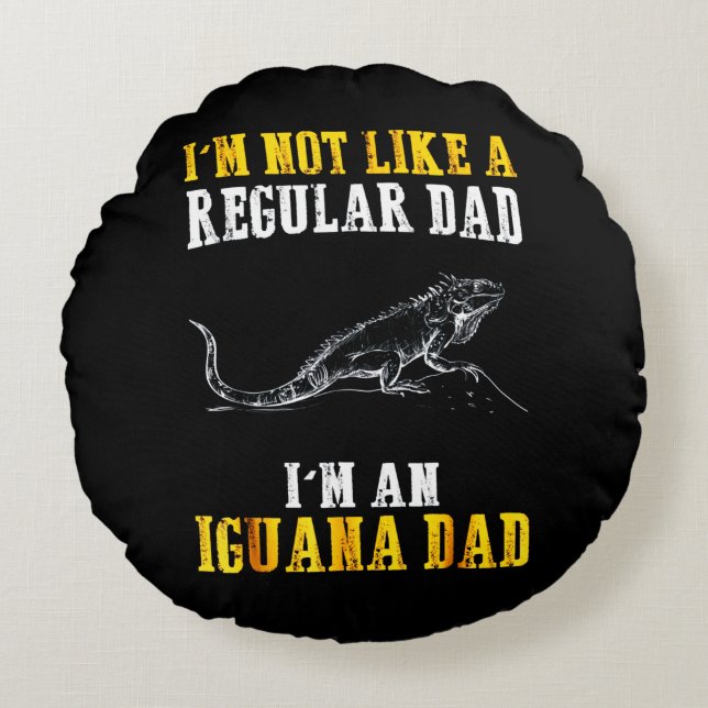 I'm not like a regular dad round cushion (Front)