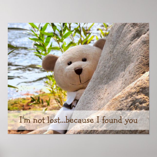 I'm not lost bear poster (Front)