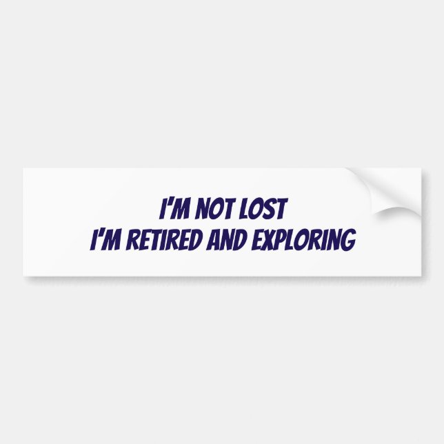 I'm not lost sticker (Front)