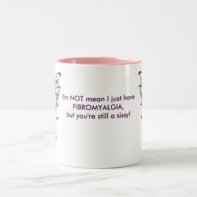 I'm not mean Two-Tone coffee mug (Center)