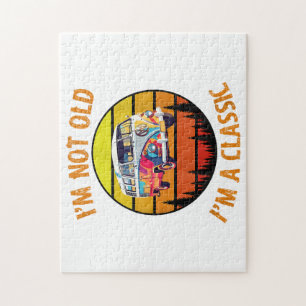 I'm Not Old I'm A Classic Car Retro Vintage Funny  Jigsaw Puzzle