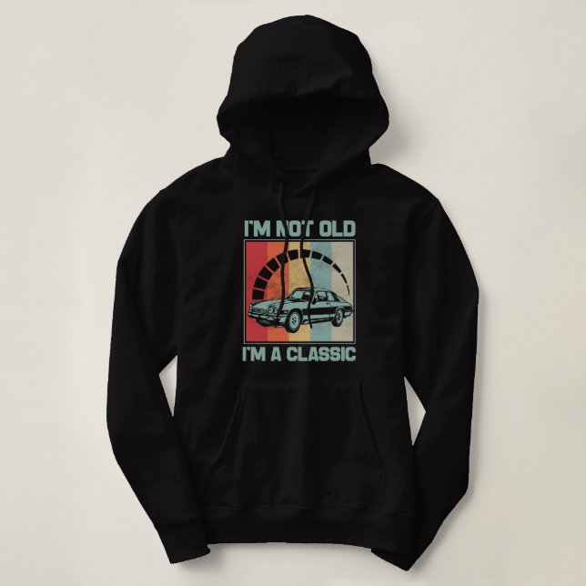 I'm Not Old I'm A Classic -JAGUAR XJS Hoodie (Design Front)