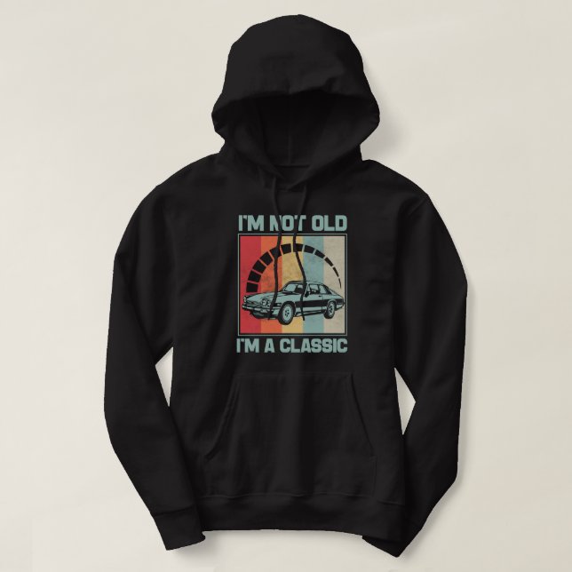 I'm Not Old I'm A Classic -JAGUAR XJS Hoodie (Design Front)
