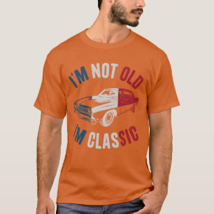 Im Not Old Im Classic Car US Flag Classic Car boy T-Shirt