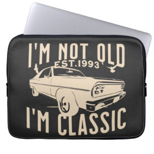Im not old Im classic modern vintage car trendy Laptop Sleeve