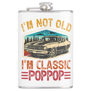 I'M Not Old I'M Poppop Grandpa Hip Flask