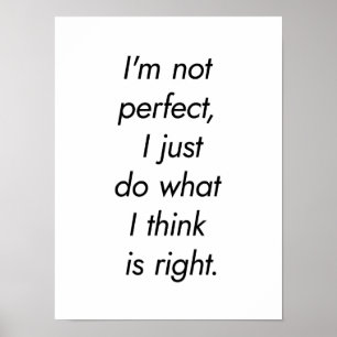I'm Not Perfect Poster