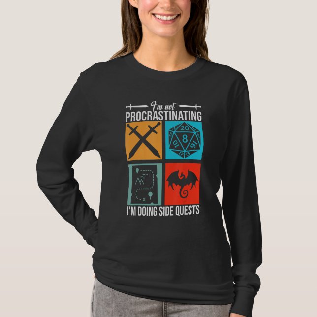 I'm Not Procrastinating I'm Doing Side Quests for  T-Shirt (Front)