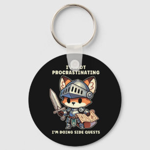 I'm Not Procrastinating I'm Doing Side Quests Game Key Ring